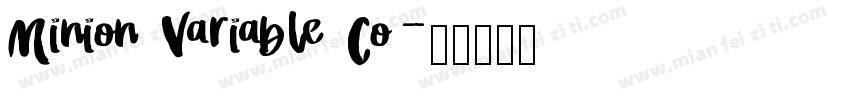 Minion Variable Co字体转换
